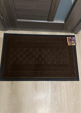 Придверний килимок коричневий, 50*80 см6 фото