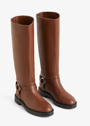 Высокие сапоги в ковбойском стиле h&m 1193002002