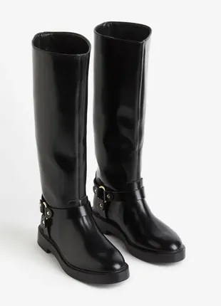 Высокие сапоги в ковбойском стиле h&m 1193002002