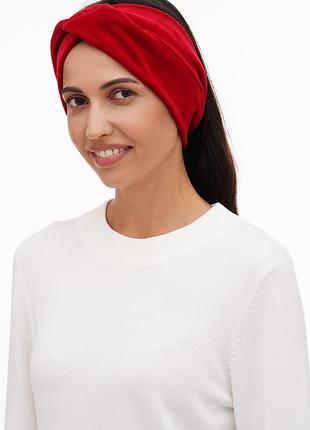 Красная бархатная повязка для волос my scarf