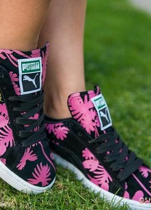 Стильные женские кроссовки puma suede classic tropicalia1 фото