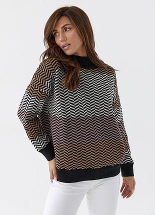 Светр жіочий трикотажний. модель 215 чорний, р. 46-54