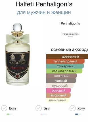 Penhaligon's halfeti edp коллекционная миниатюра 5 мл редкость3 фото