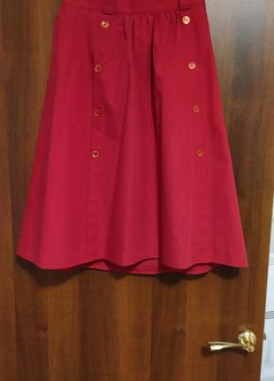 Юбка красная м
