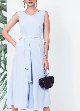 Крутой комбинезон миди кюлоты