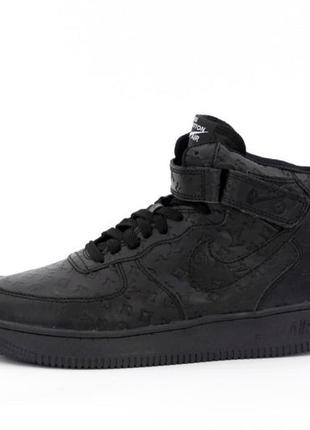 Зимние мужские кроссовки nike air force 1 winter x lv (мех)411 фото