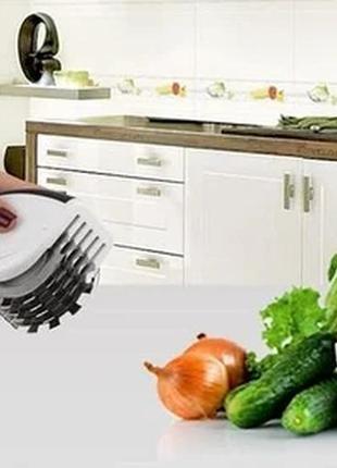 Ніж для нарізування 3 в 1 rolling mincer і tenderizer з часниковим пресом ammunation