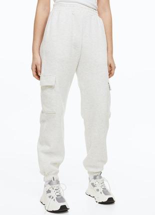 Флисовые брюки джоггеры h&m