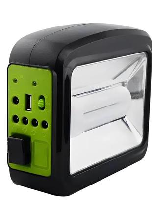 Многофункциональный led фонарь с солнечной панелью ammunation