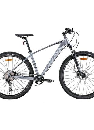 Велосипед 29" leon tn-60 am hydraulic lock out hdd 2022 (серый с черным и синим (м)) (ops-ln-29-134)