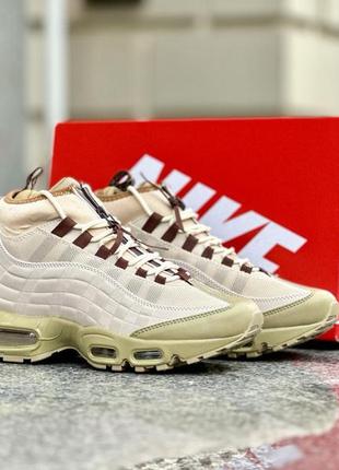 Кроссовки nike 95 sneakerboot beige термо