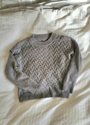 Фактурный свитер свитер свитерчик женский с ангорой укороченный