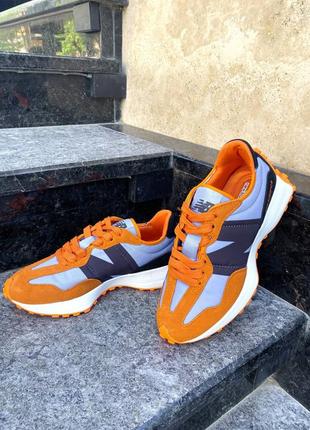 Кроссовки new balance 327 orange2 фото