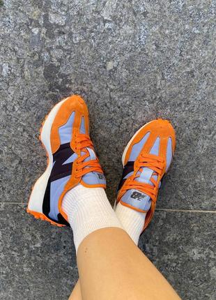 Кроссовки new balance 327 orange8 фото