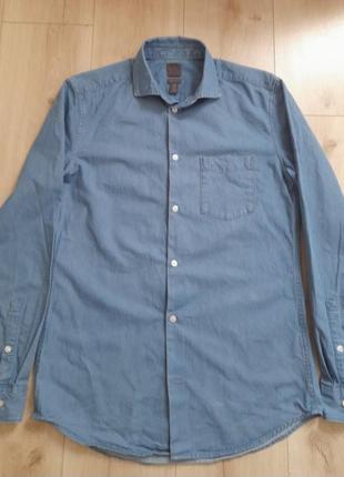 Джинсова рубашка h&m