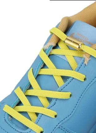 Шнурки для взуття еластичні з фіксатором, антишнурки з фіксатором еластичні шнукри