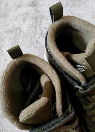 Кросівки puma rbd game winter оригінал зимові пума високі шкіряні теплі7 фото