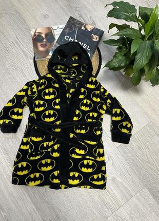Халат флісовий дитячій халатик batman