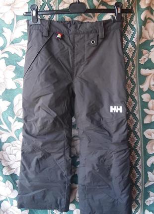 Детские теплые термо брюки зимние на утепленные флис водонепроницаемые лыжные горнолыжные спортивные как reima tec полукомбинезон