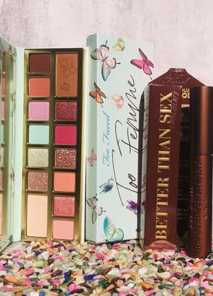 Шикарный набор палетка теней и тушь для ресниц от too faced