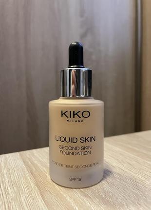 Тональний крем kiko milano liquid skin