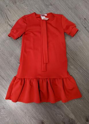 Червоне плаття оверсайз 3