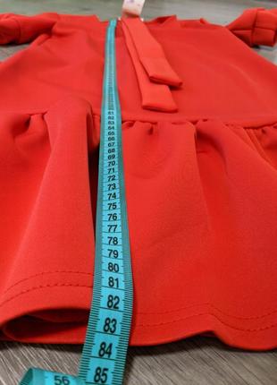 Червоне плаття оверсайз 4