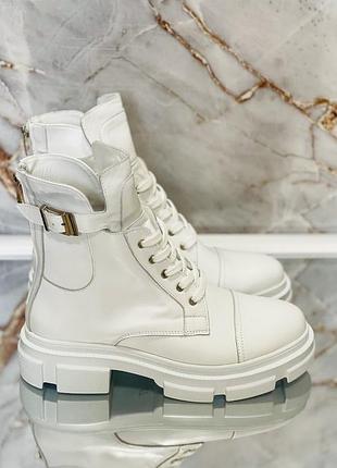 В наличии сапожки / сапоги натур кожи белые деми 28 см / под заказ 36-43р деми зима все цвета