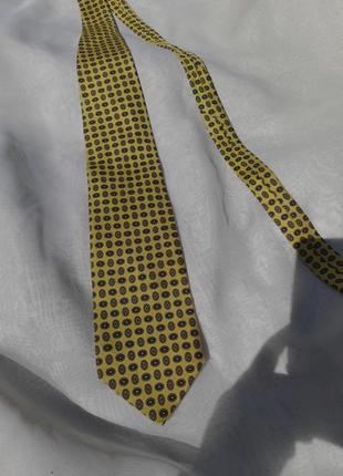 Стильный галстук. handmade in italy. галстук ручной работы. сияющий галстук. золотистый галстук2 фото