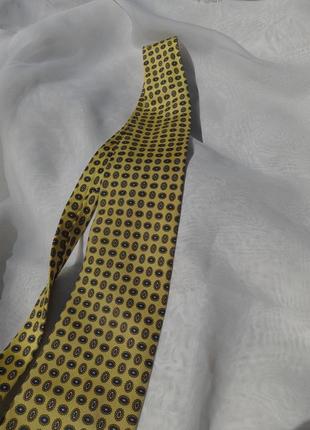 Стильный галстук. handmade in italy. галстук ручной работы. сияющий галстук. золотистый галстук