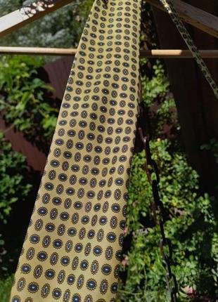 Стильный галстук. handmade in italy. галстук ручной работы. сияющий галстук. золотистый галстук8 фото