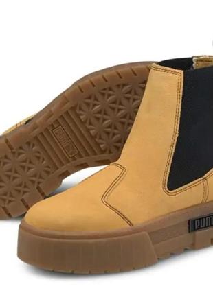 Ботинки женские Football puma mayze chelsea suede taffy оригинал