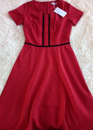 Класична червона сукня міді nenka4 фото