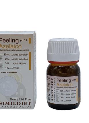 Simildiet azelaico peeling 30 мл азелаиновый пилинг смильдиет (жирная кожа, акне, гиперкератоз) 30ml1 фото