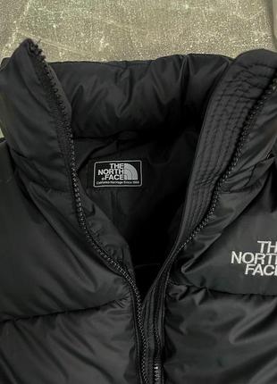 Куртка пуховик the north face 700 черный турция лого вышивка до -25*с, мужская зимняя куртка тнф7 фото