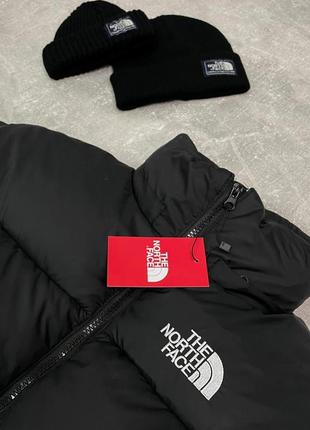 Куртка пуховик the north face 700 черный турция лого вышивка до -25*с, мужская зимняя куртка тнф8 фото