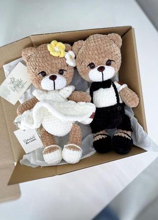 Ведведики наречені,ведмедик школяр,ведмідь плюшевий,тедді,подарунок на весілля1 фото