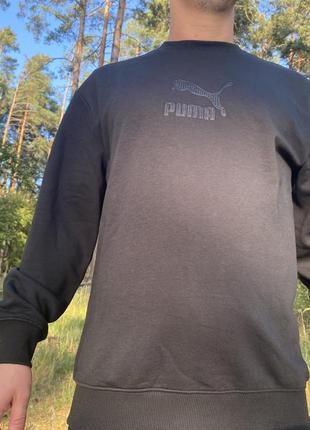 Світшот puma classics elevated crew ( теплий)3 фото