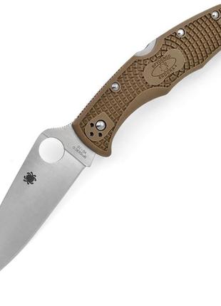 Ніж spyderco endura 4 c китай коричневий