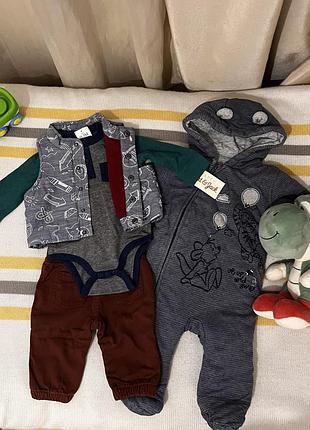 Набор фирменных вещей george, 0-6 мес