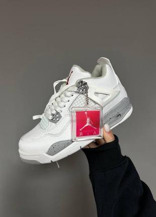 Nike air jordan retro 4 «&nbsp;cement&nbsp;» fur