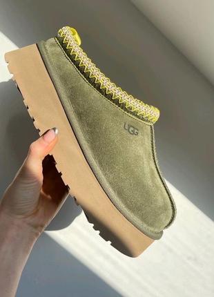 Ugg tazz green хакі в стилі ugg tazz platform