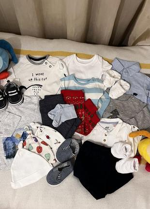 Великий набір фірмових речей next, 0-3-6 міс
