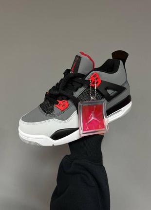 Зимние кроссовки nike air jordan retro 4 «&nbsp;bred&nbsp;» fur ❄️