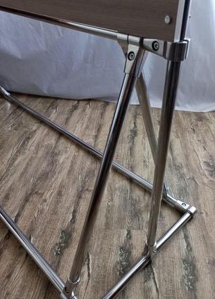 Вешалка стойка для одежды с крючками с усиленными крепежами напольная металл+лдсп, сделаем по вашему размеру4 фото