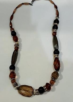 Красивое стильное ожерелье бусы бижутерия