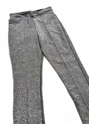 Женские брюки zara / размер s / zara / брюки клеш / расклешенные брюки / блестящие брюки / вечерние брюки / зара8 фото