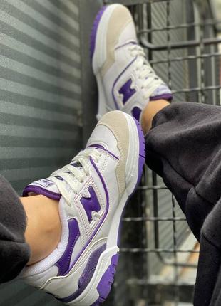 Кроссовки new balance 550 purple7 фото