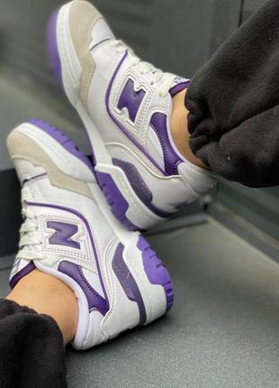 Кроссовки new balance 550 purple10 фото