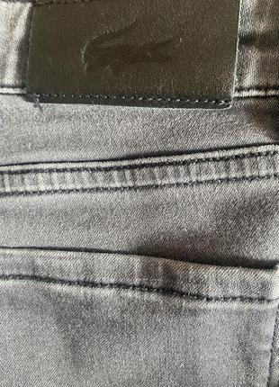 Джинси  сірі прямі, lacoste оригінал